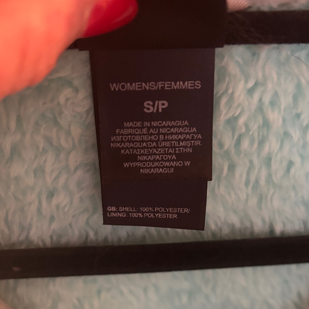 The North Face Women’s Plush Full-Zip Teddy Jacket in Aqua - Picture 3 of 11
